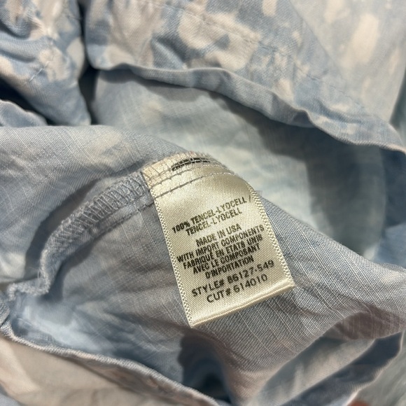 Bella Dahl Easy Shortall Romper in Animal Spot Denim - Picture 5 of 10